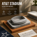 AT&T Stadium – handcrafted concrete miniature, front view