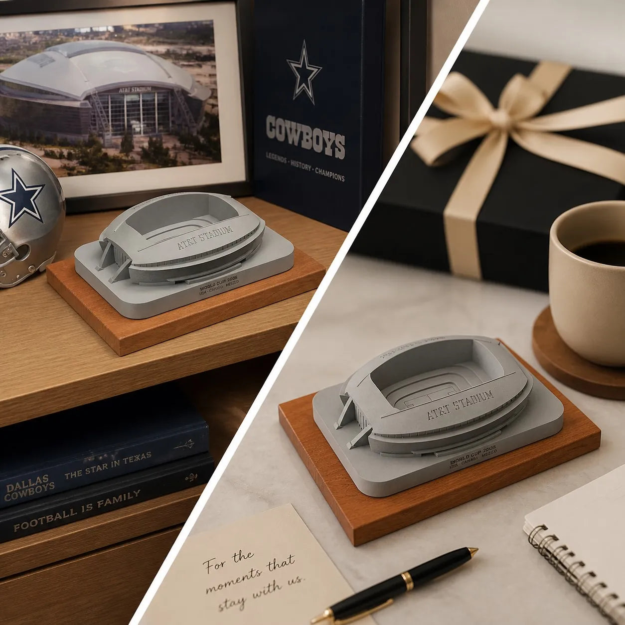 AT&T Stadium – concrete architectural model, hero shot