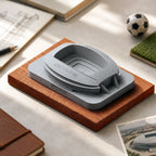 AT&T Stadium – handcrafted concrete sculpture with wood base