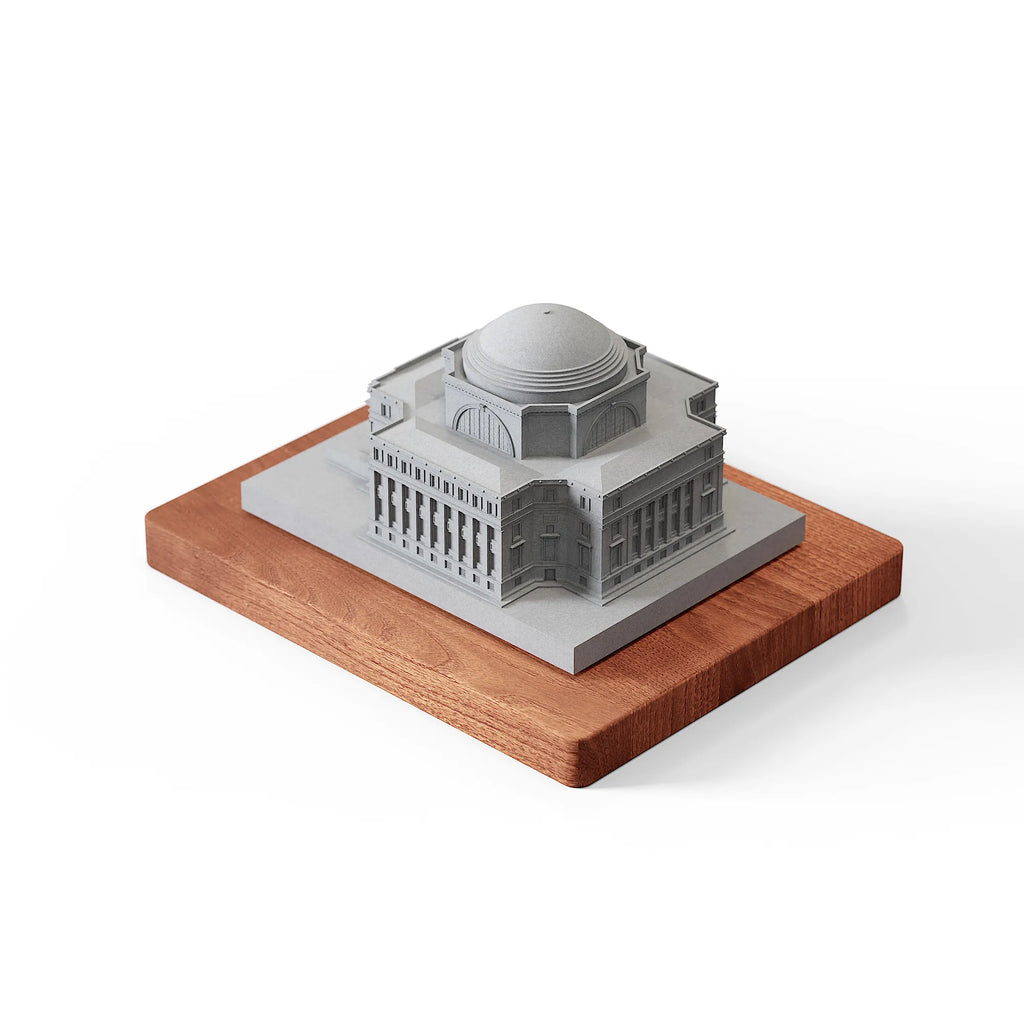 Columbia Low Memorial Library – concrete landmark model, lifestyle shot