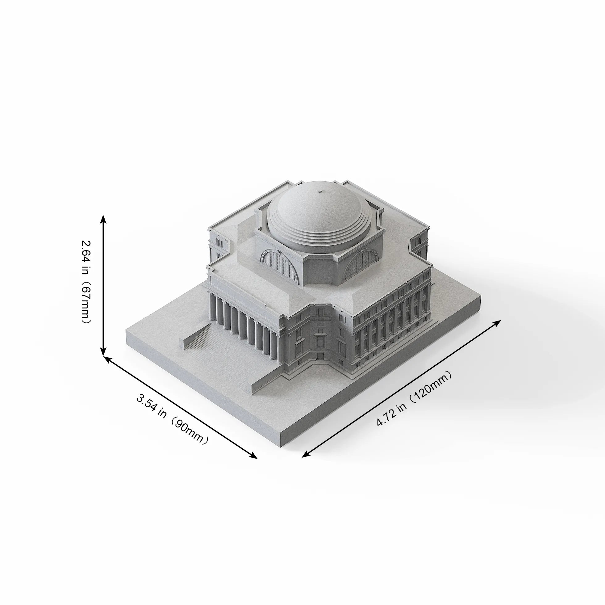 Columbia Low Memorial Library – custom concrete architectural miniature