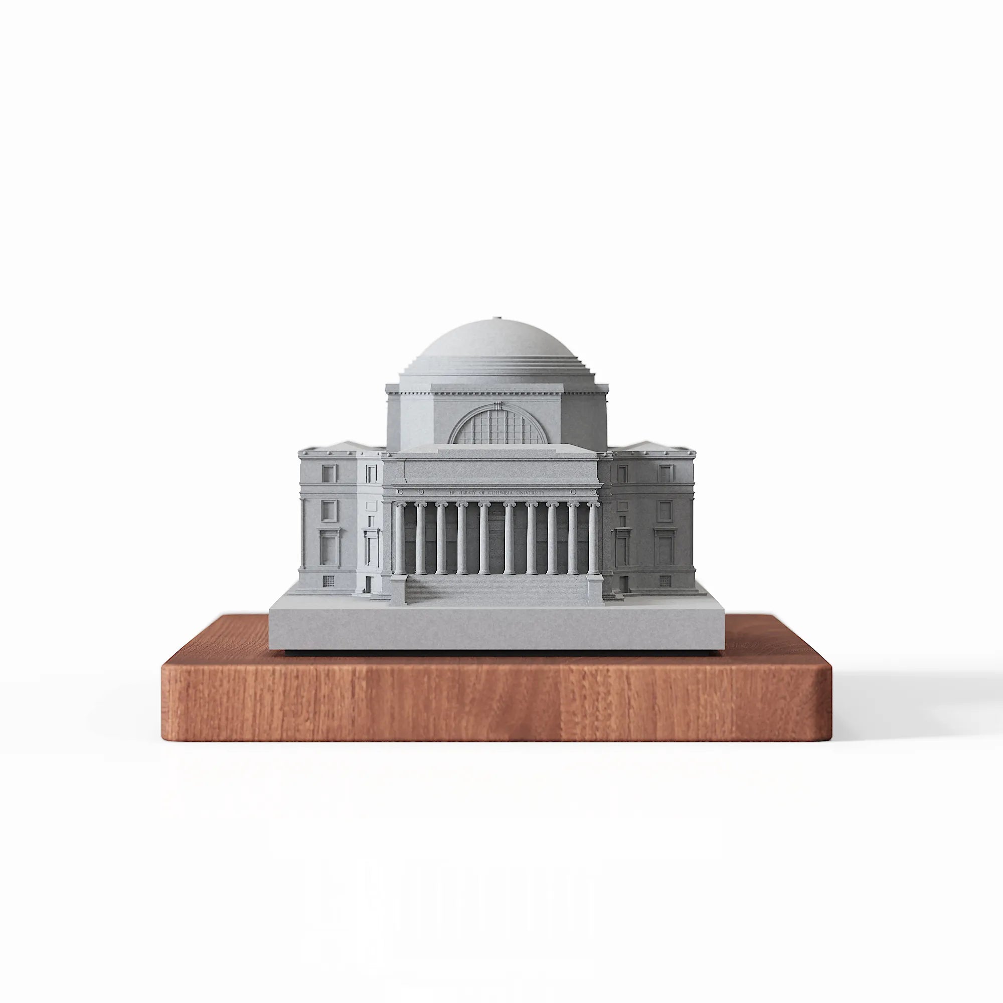 Columbia Low Memorial Library – architectural model concrete, shadow detail