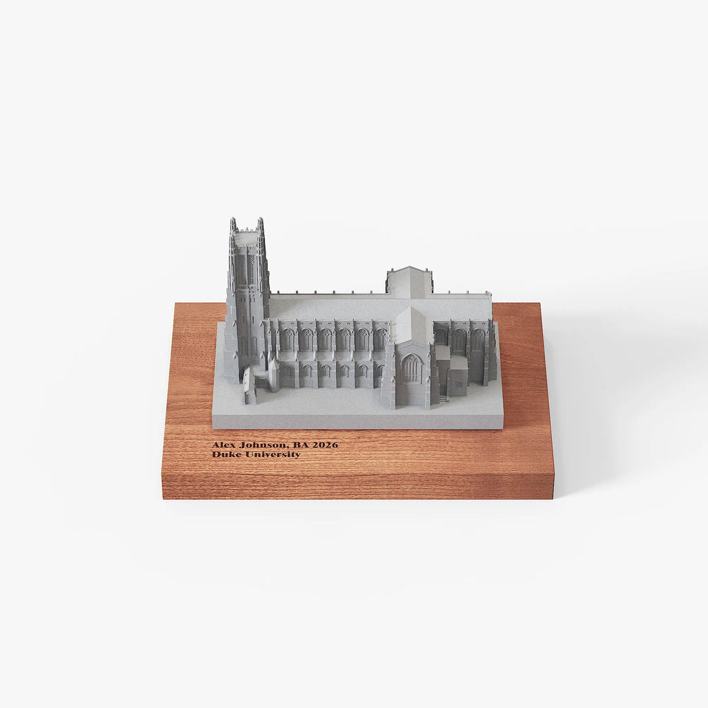 Duke University Chapel Concrete Model – Collegiate Gothic Graduation Gift & Alumni Desk Decor