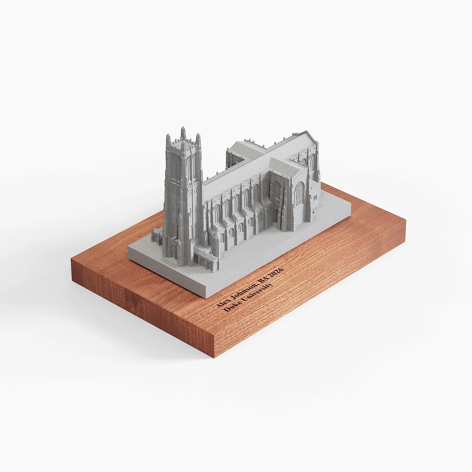Duke University Chapel Concrete Model – Collegiate Gothic Graduation Gift & Alumni Desk Decor