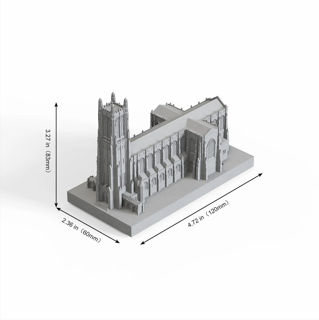 Duke University Chapel Concrete Model – Collegiate Gothic Graduation Gift & Alumni Desk Decor