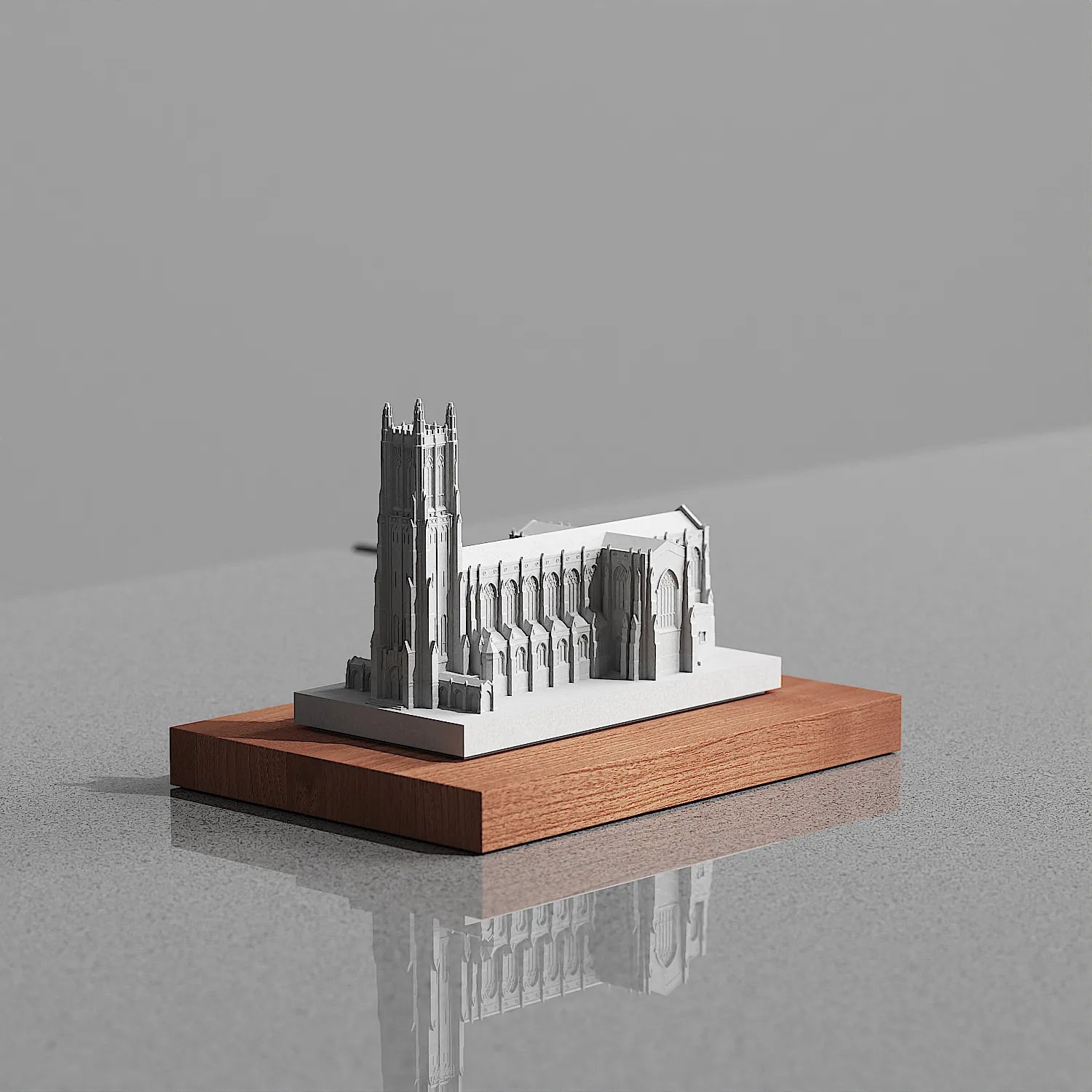 Duke University Chapel Concrete Model – Collegiate Gothic Graduation Gift & Alumni Desk Decor