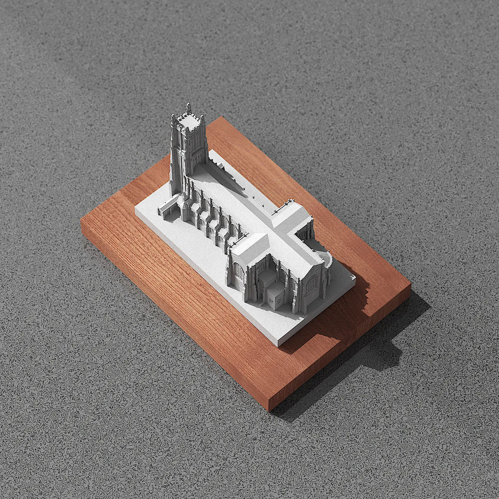 Duke University Chapel Concrete Model – Collegiate Gothic Graduation Gift & Alumni Desk Decor