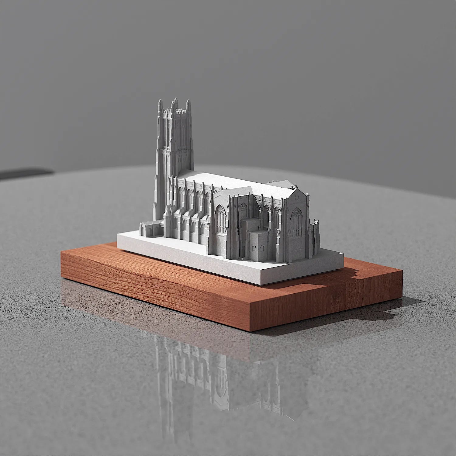 Duke University Chapel Concrete Model – Collegiate Gothic Graduation Gift & Alumni Desk Decor