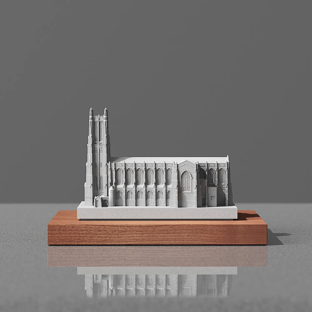 Duke University Chapel Concrete Model – Collegiate Gothic Graduation Gift & Alumni Desk Decor