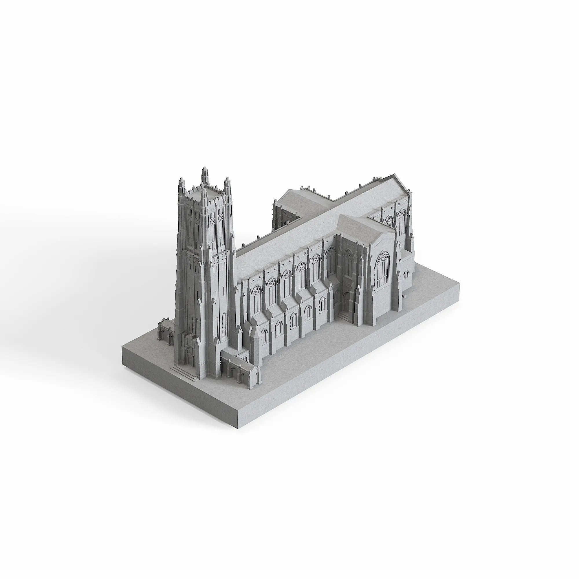 Duke University Chapel Concrete Model – Collegiate Gothic Graduation Gift & Alumni Desk Decor