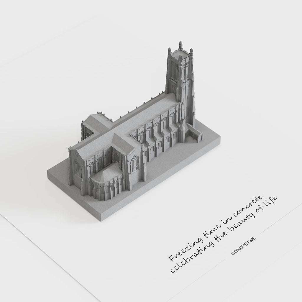 Duke University Chapel Concrete Model – Collegiate Gothic Graduation Gift & Alumni Desk Decor