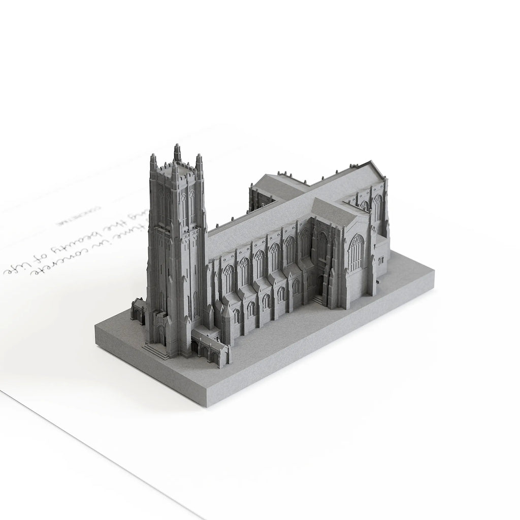 Duke University Chapel Concrete Model – Collegiate Gothic Graduation Gift & Alumni Desk Decor