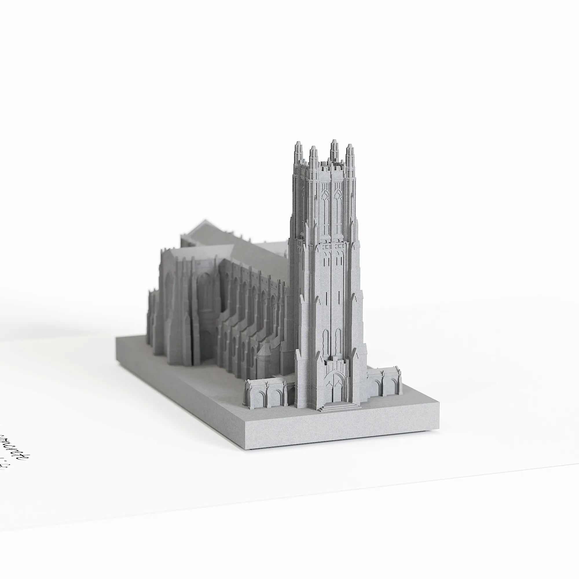 Duke University Chapel Concrete Model – Collegiate Gothic Graduation Gift & Alumni Desk Decor