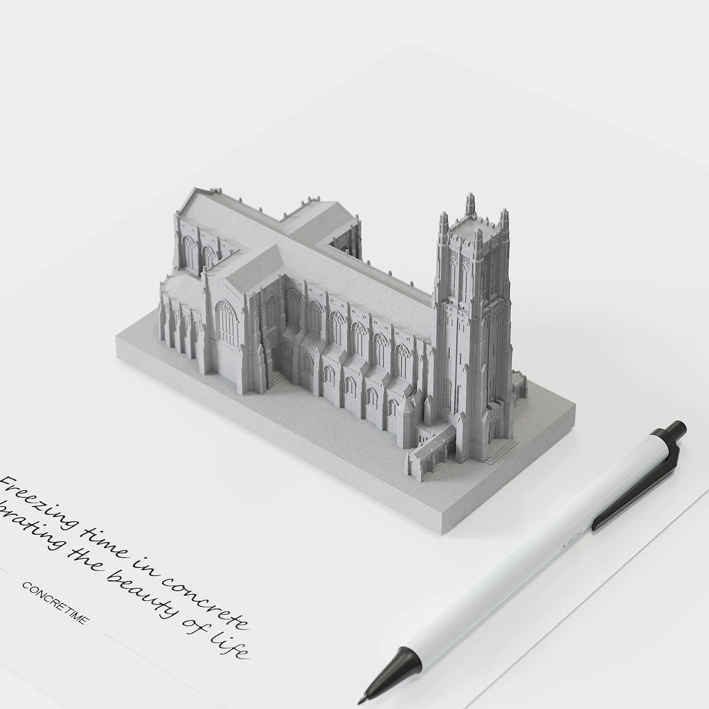 Duke University Chapel Concrete Model – Collegiate Gothic Graduation Gift & Alumni Desk Decor