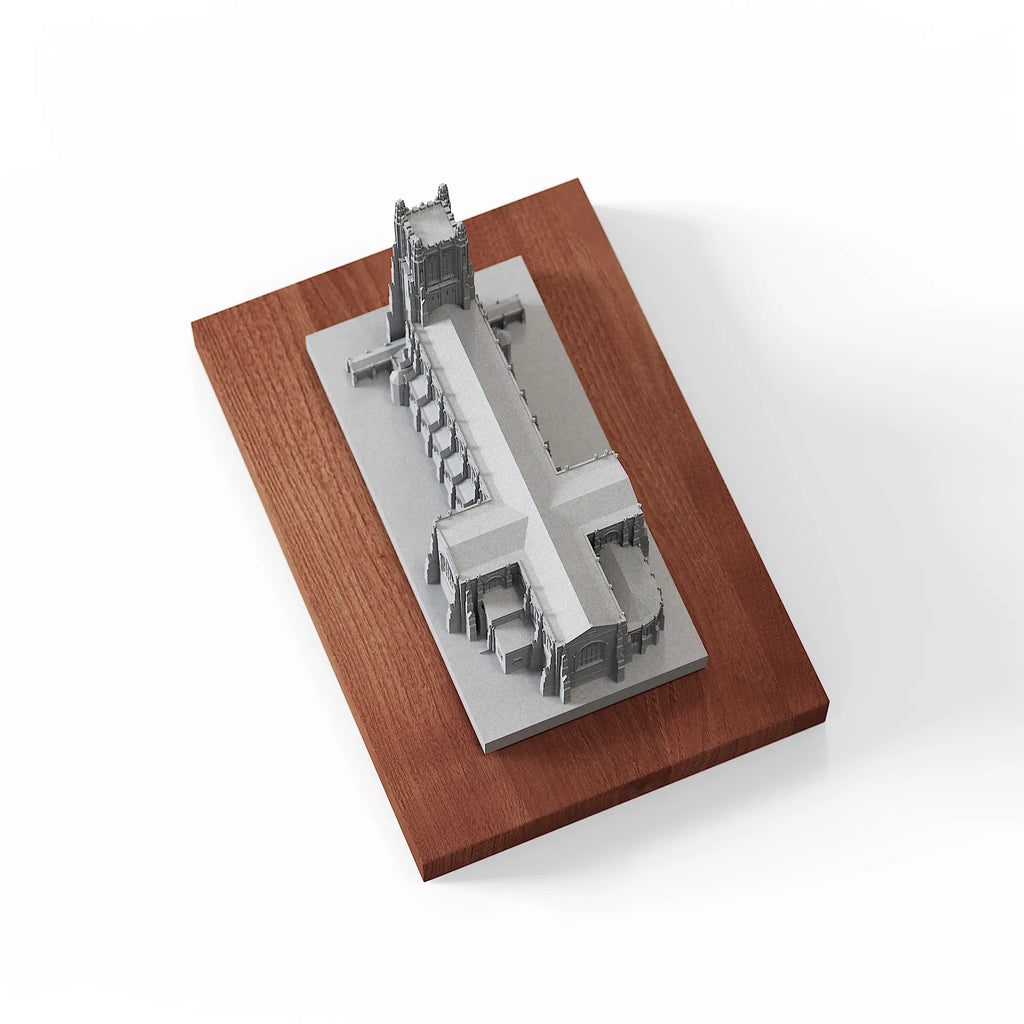 Duke University Chapel Concrete Model – Collegiate Gothic Graduation Gift & Alumni Desk Decor