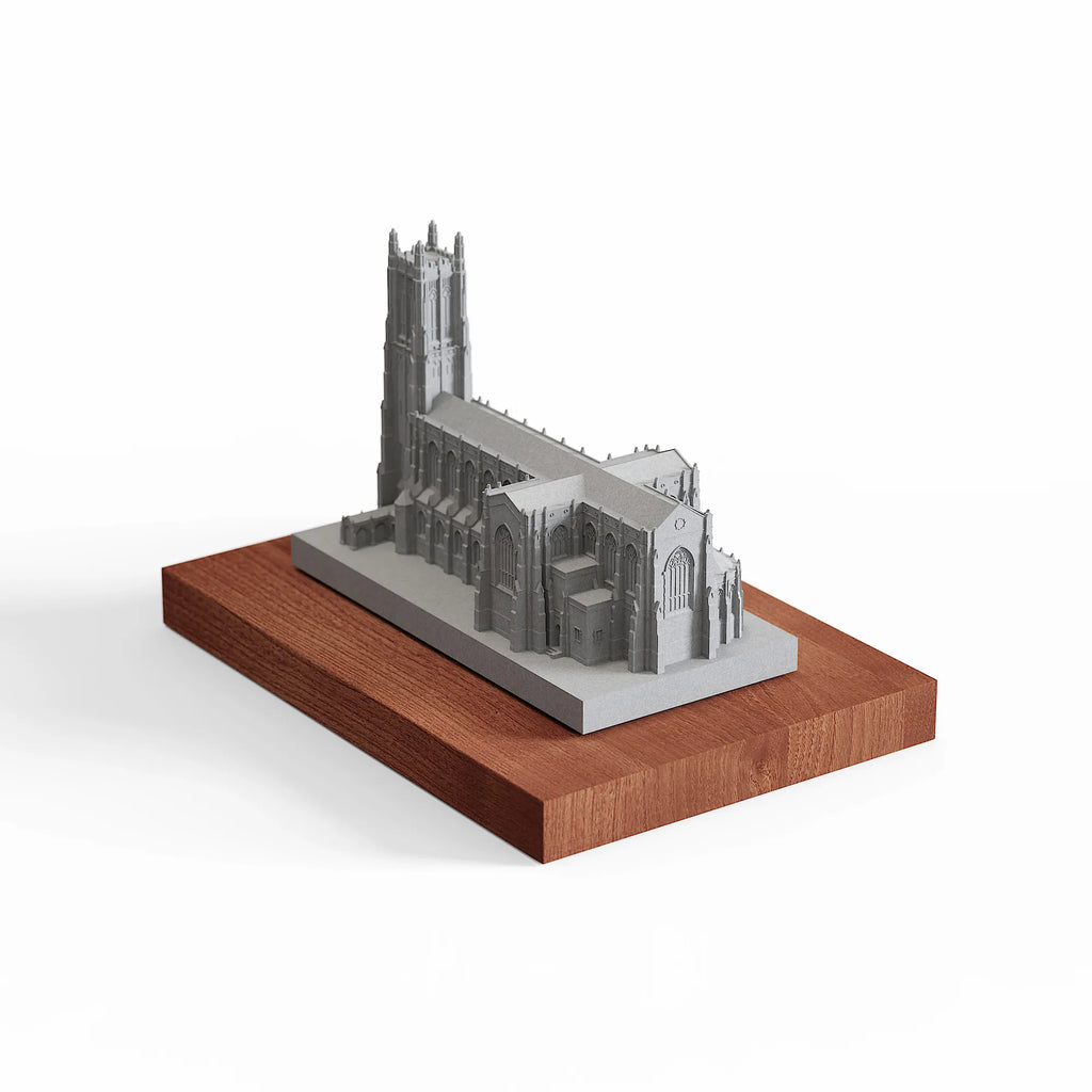 Duke University Chapel Concrete Model – Collegiate Gothic Graduation Gift & Alumni Desk Decor