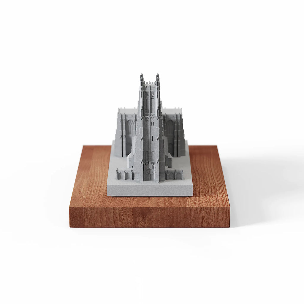 Duke University Chapel Concrete Model – Collegiate Gothic Graduation Gift & Alumni Desk Decor