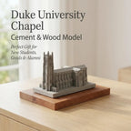 Duke University Chapel - handcrafted concrete miniature, front view