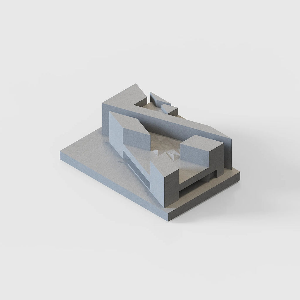 National Gallery of Art East Building concrete model – detail of geometric facade