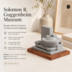 Guggenheim Museum – new angle view, handcrafted concrete miniature