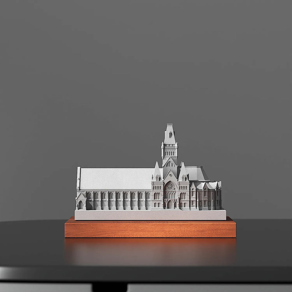 Harvard Memorial Hall - concrete model, top-down view