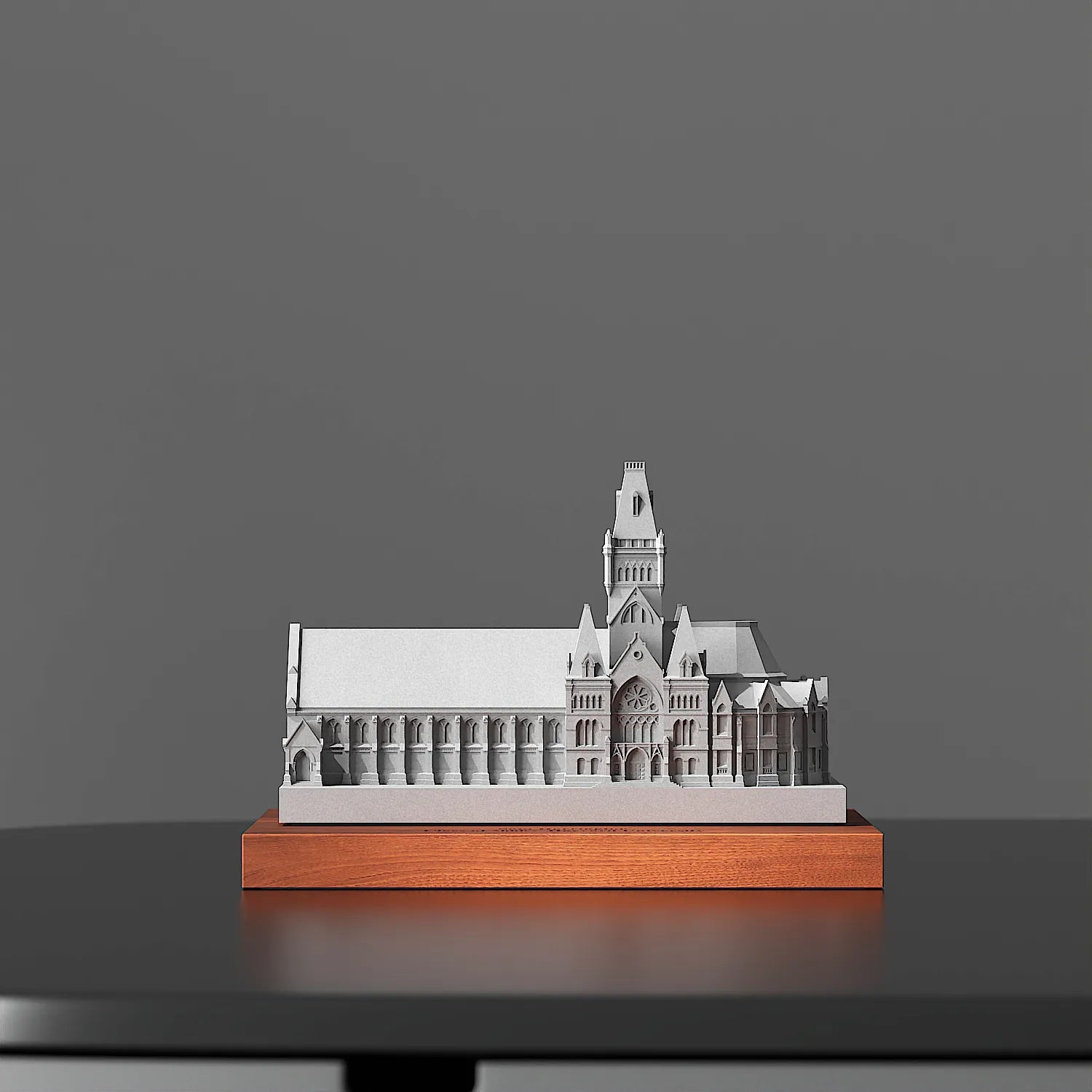 Harvard Memorial Hall - concrete model, top-down view