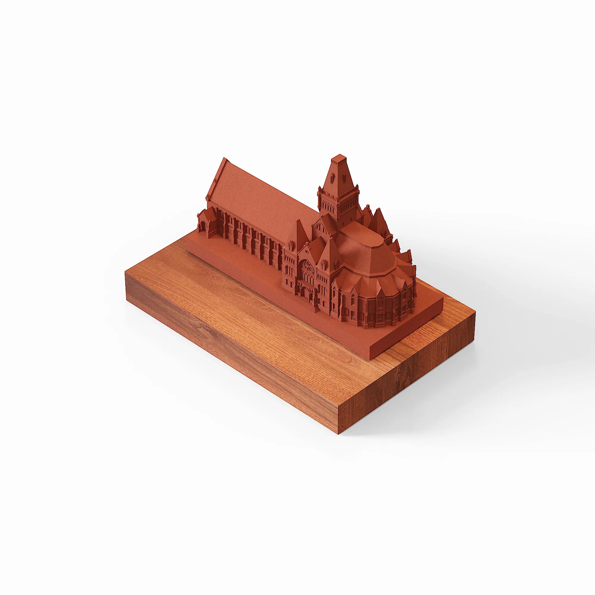 Harvard Memorial Hall - handcrafted concrete replica, back view