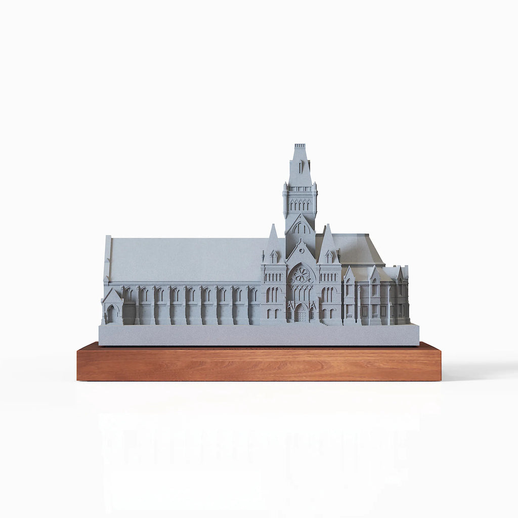 Harvard Memorial Hall - architectural concrete sculpture, 45 degree view