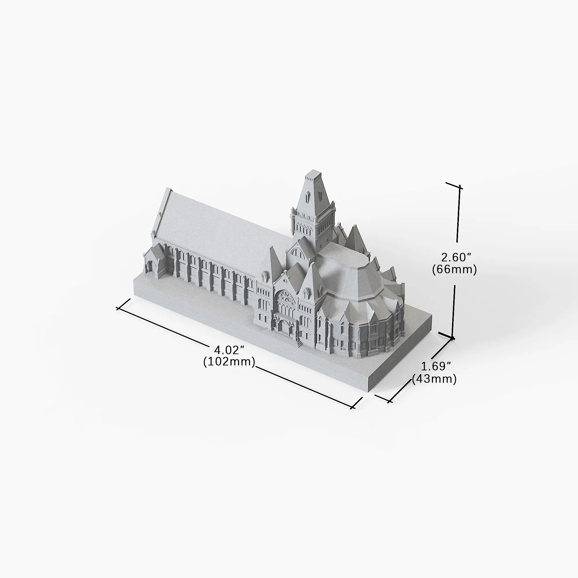 Harvard Memorial Hall - Concretime handcrafted landmark replica