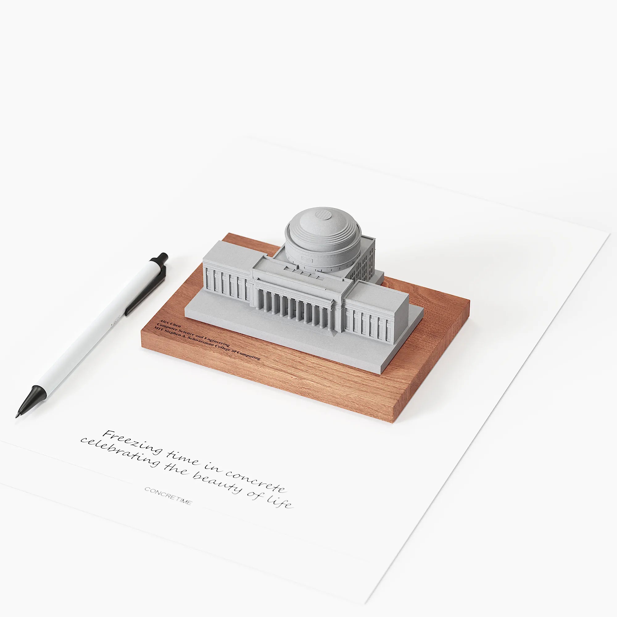 MIT Great Dome Concrete Model – Massachusetts Institute of Technology Graduation Gift & Alumni Desk Decor