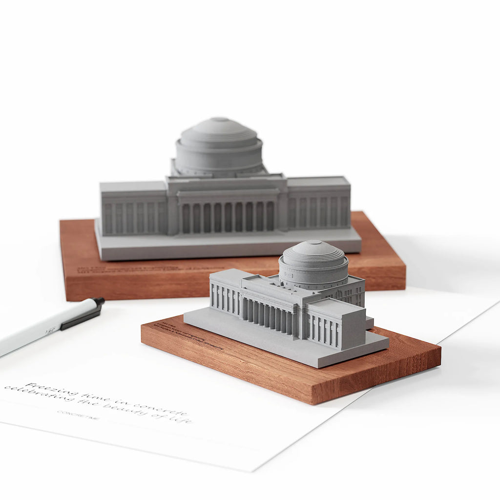 MIT Great Dome – handcrafted concrete replica, back view