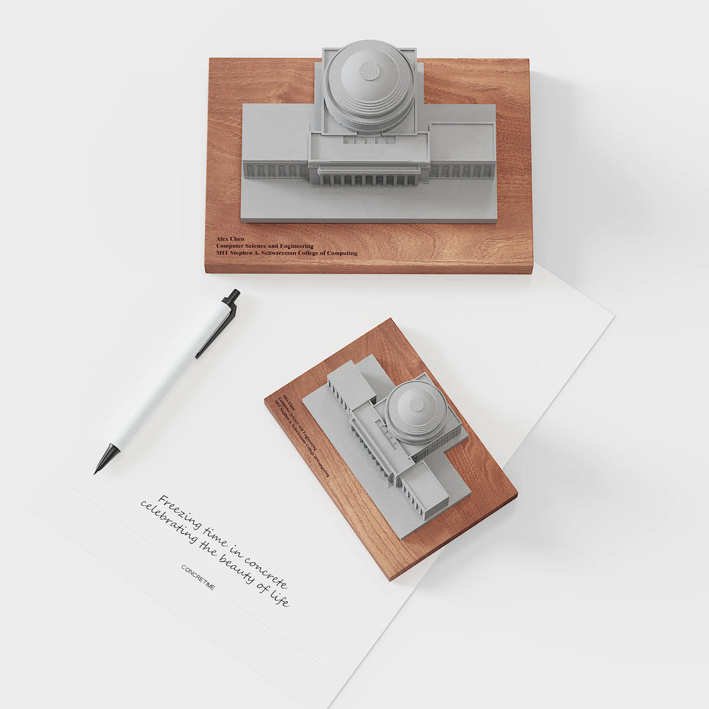 MIT Great Dome – concrete desk decor, natural lighting