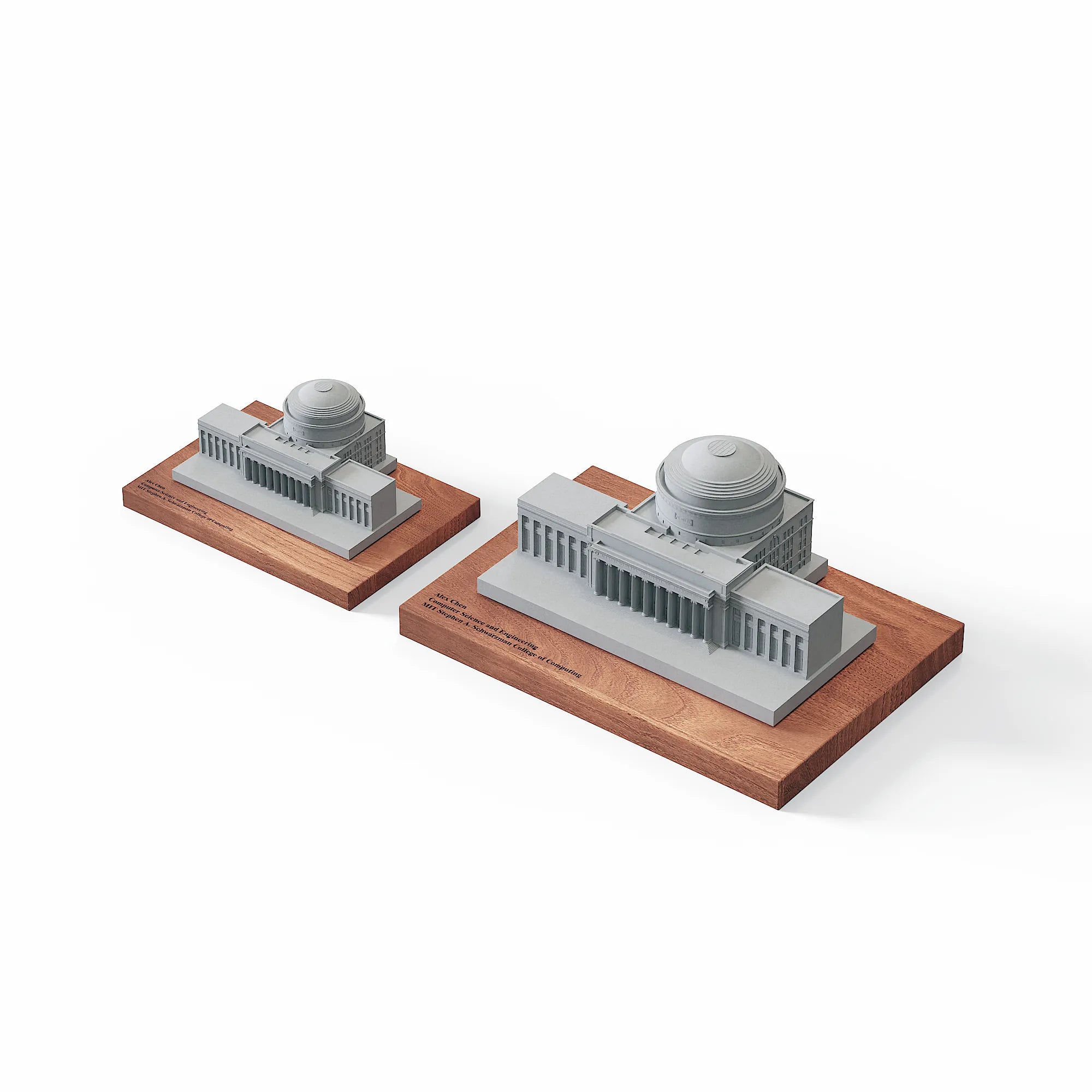 MIT Great Dome – architectural model concrete, shadow detail