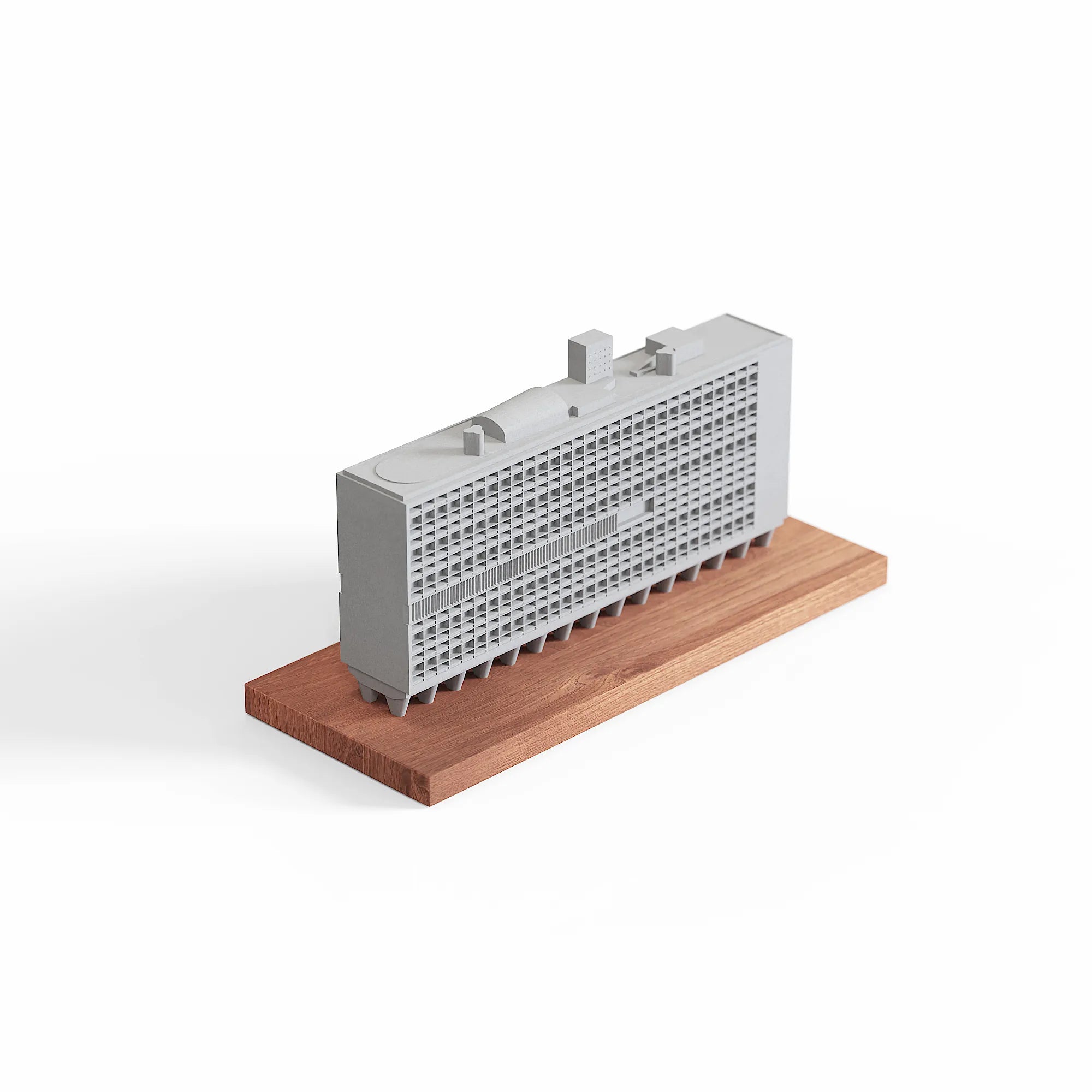 Le Corbusier Marseille Housing Unit Concrete Model, Brutalist Architecture Sculpture
