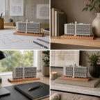 Marseille Unité d'Habitation – architectural concrete model, rear detail