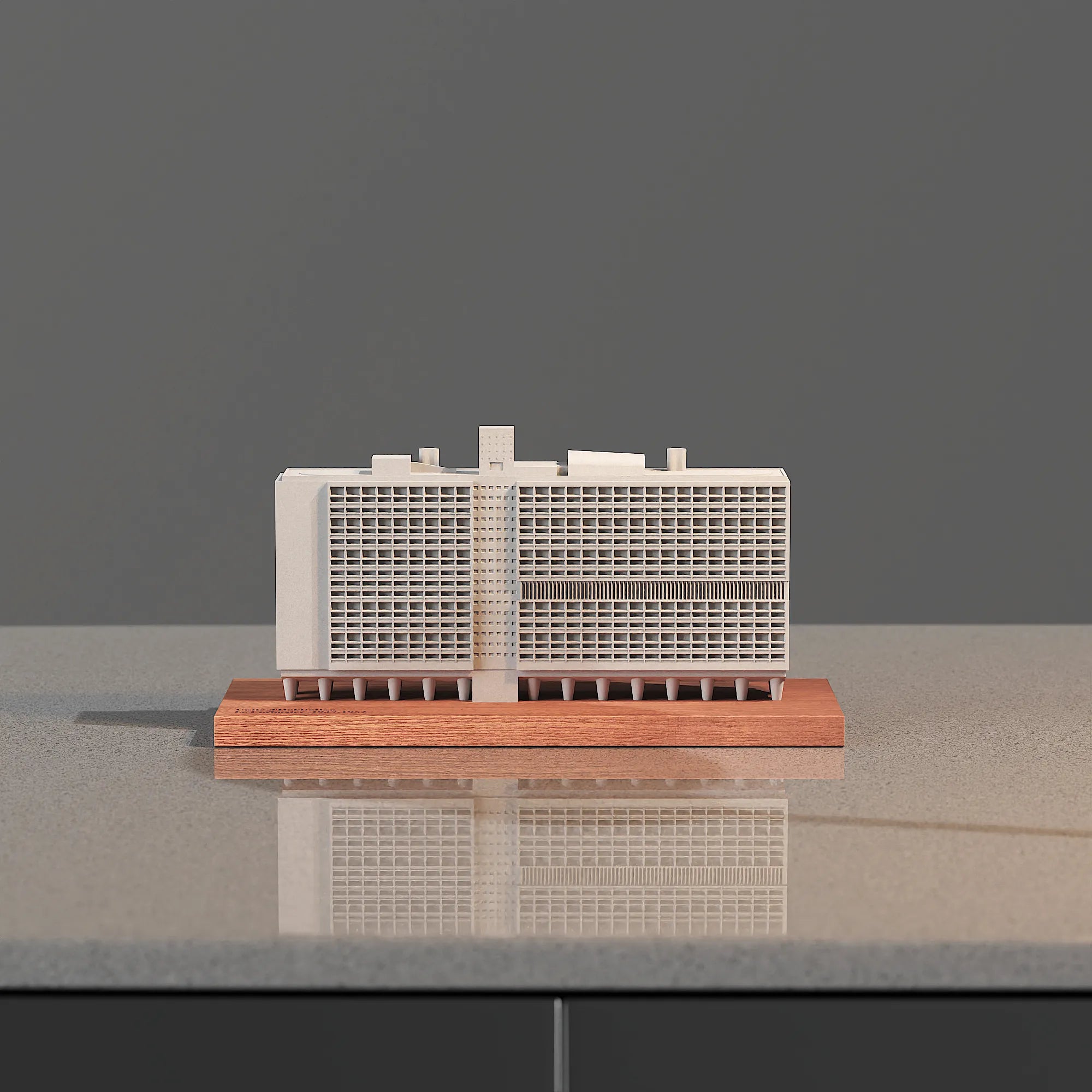 Marseille Unité d'Habitation – scale model concrete architecture, Concretime