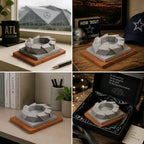 Mercedes-Benz Stadium – concrete replica, detailed side view