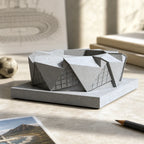 Mercedes-Benz Stadium – handcrafted concrete replica, back view