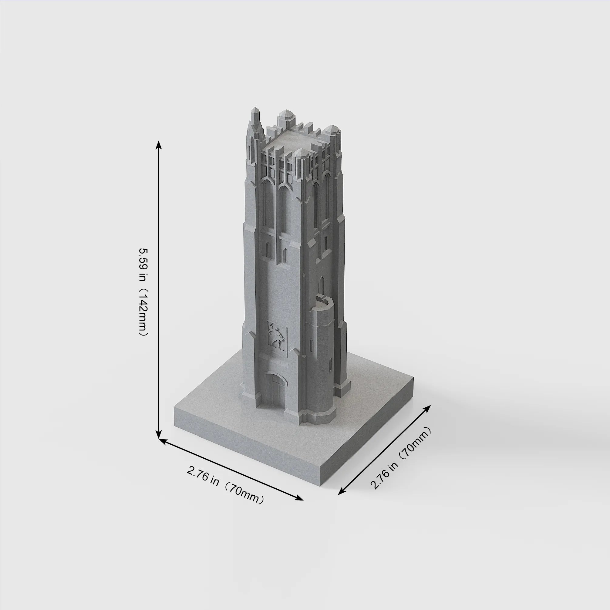 MSU Beaumont Tower Concrete Model – Michigan State Graduation Gift & Spartan Alumni Desk Decor