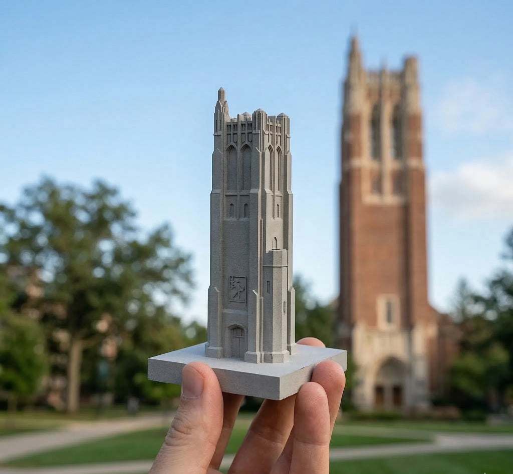 MSU Beaumont Tower Concrete Model – Michigan State Graduation Gift & Spartan Alumni Desk Decor