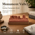 Monument Valley – handcrafted concrete miniature, front view