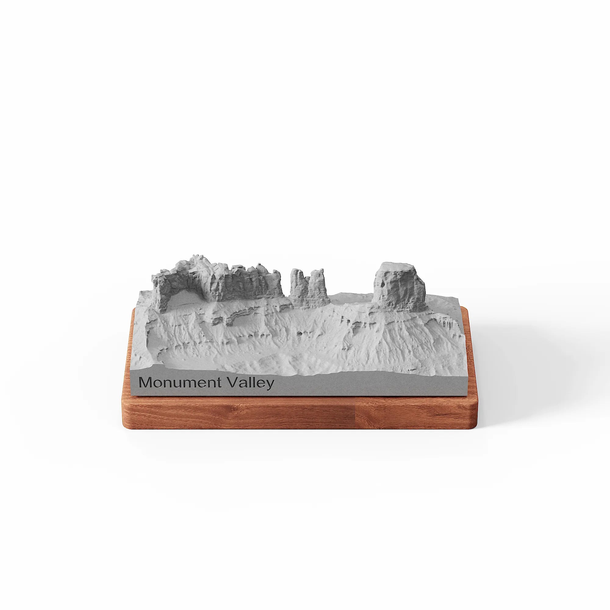 Monument Valley – architectural concrete sculpture, 45° view
