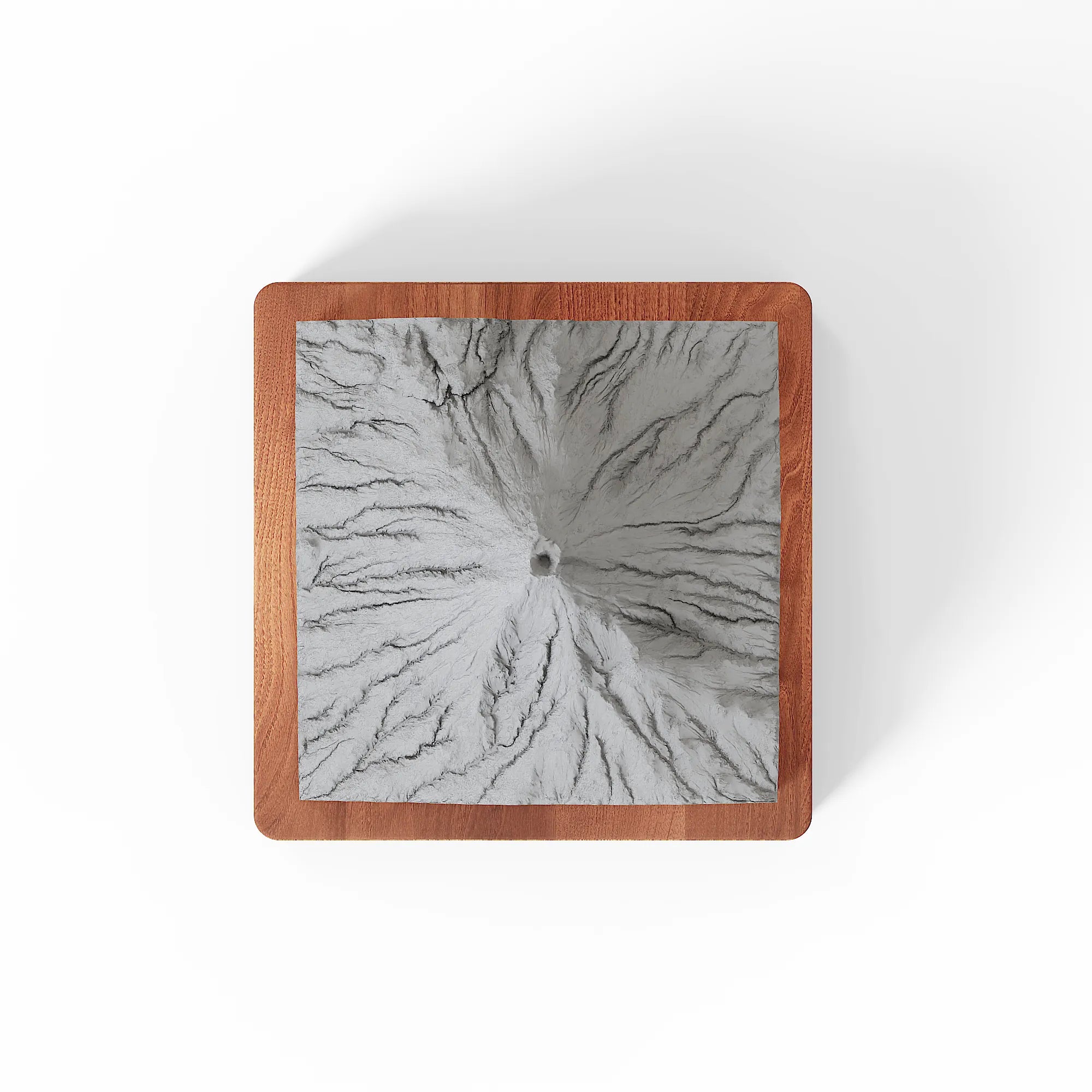Mount Fuji Concrete Model – Minimalist Zen Desk Sculpture & Personalized Japan Gift