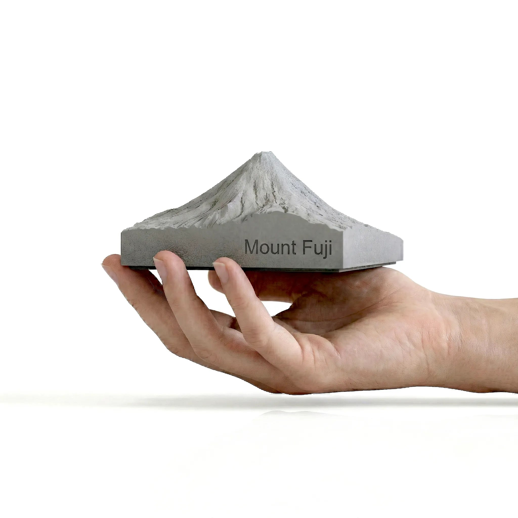 Mount Fuji Concrete Model – Minimalist Zen Desk Sculpture & Personalized Japan Gift