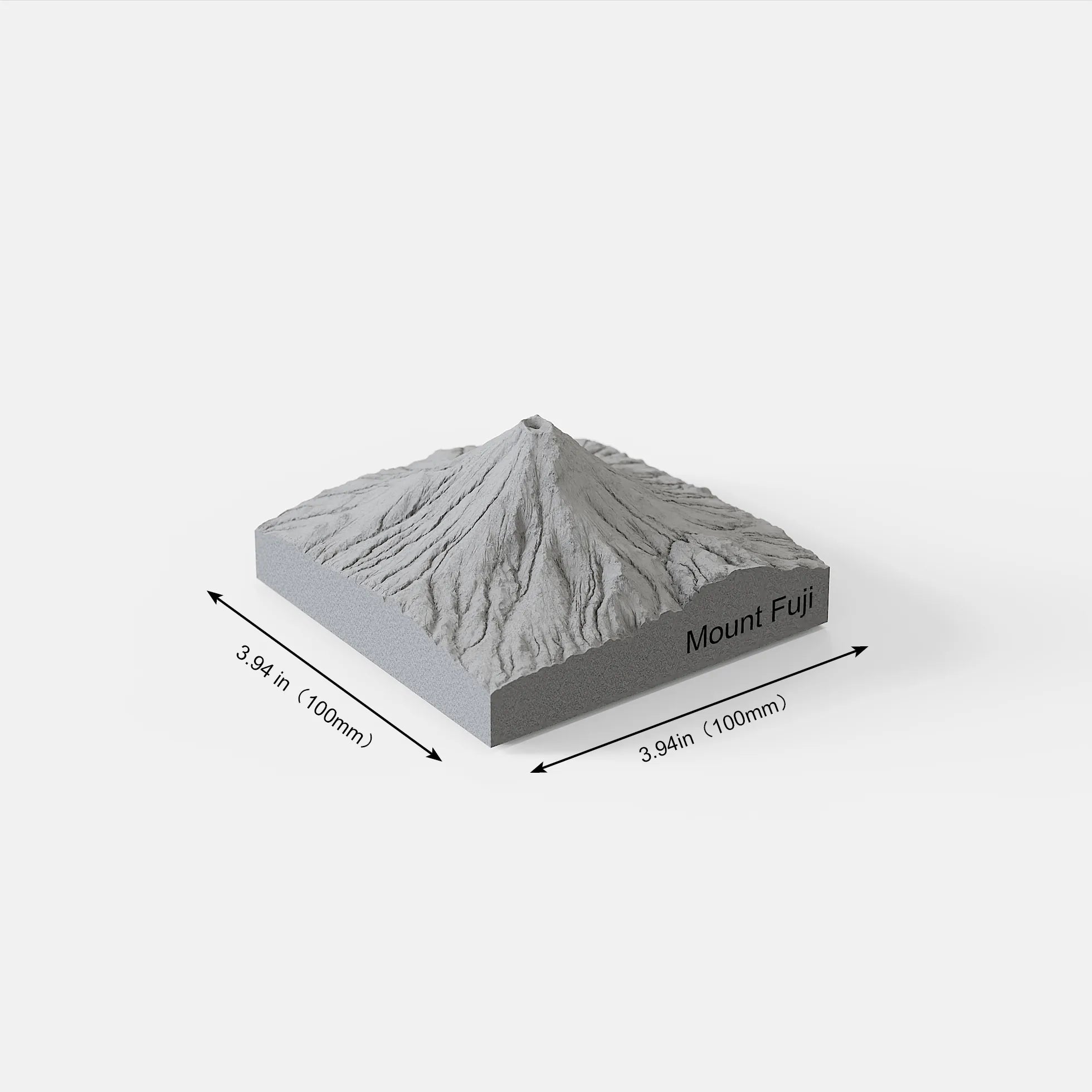 Mount Fuji Concrete Model – Minimalist Zen Desk Sculpture & Personalized Japan Gift