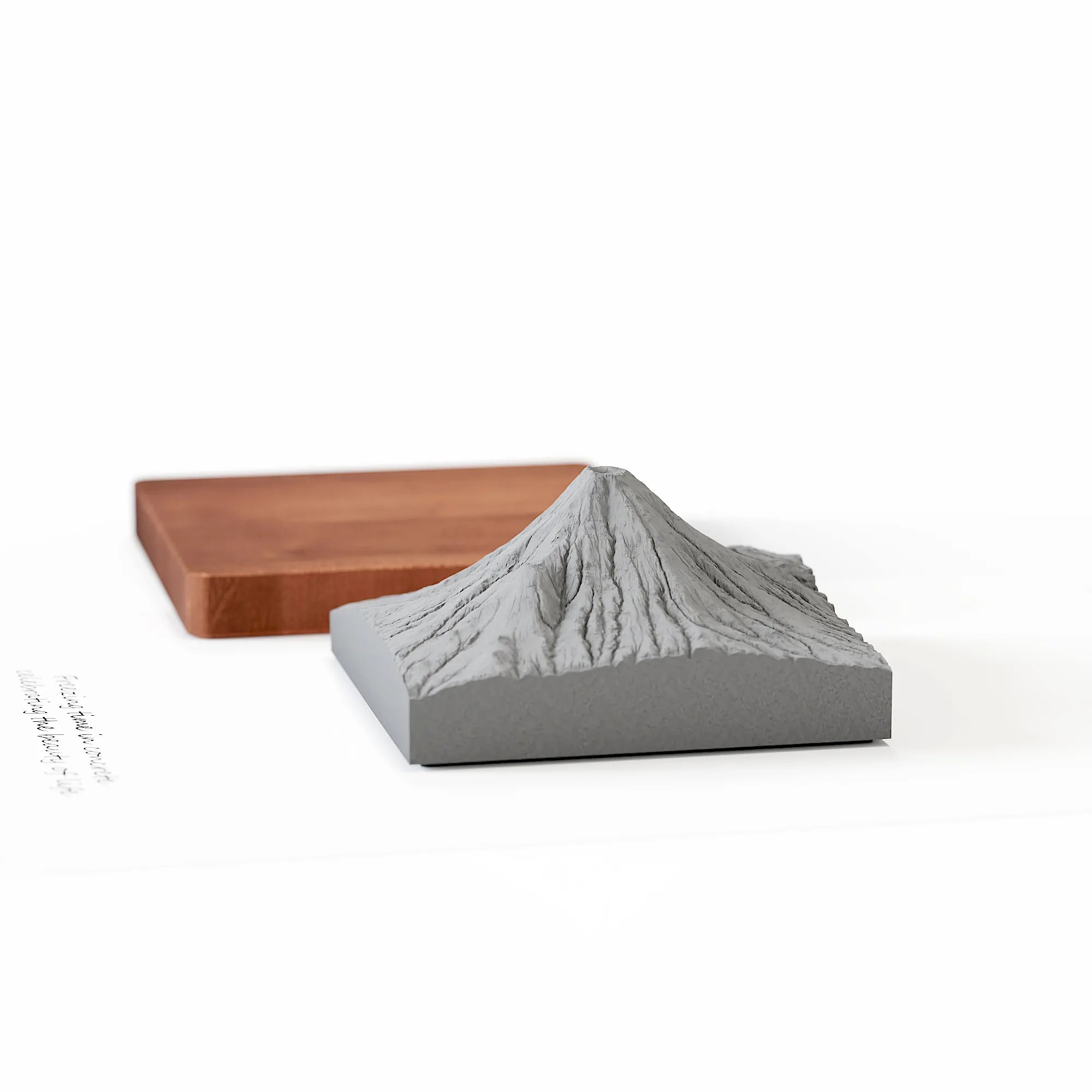 Mount Fuji Concrete Model – Minimalist Zen Desk Sculpture & Personalized Japan Gift