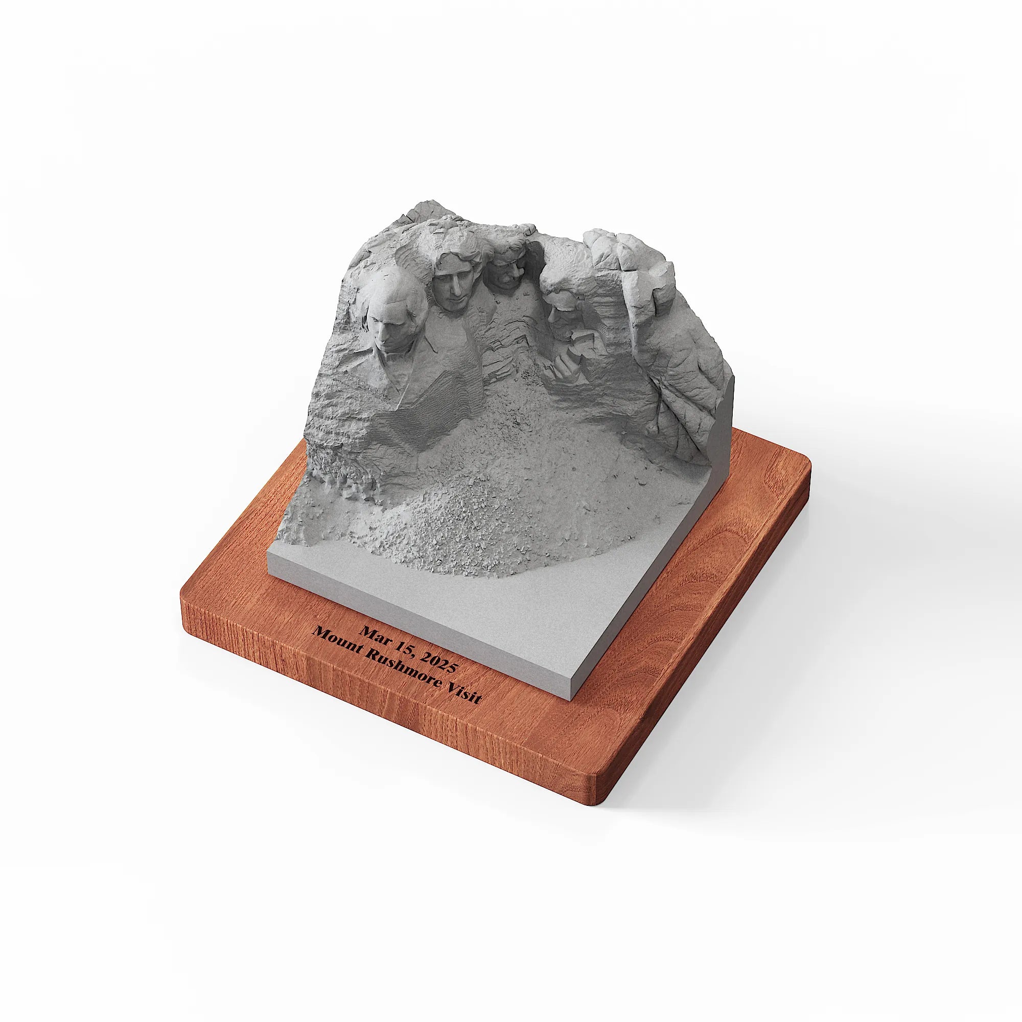 Mount Rushmore Concrete Model – Handcrafted Desk Sculpture & Personalized South Dakota Gift