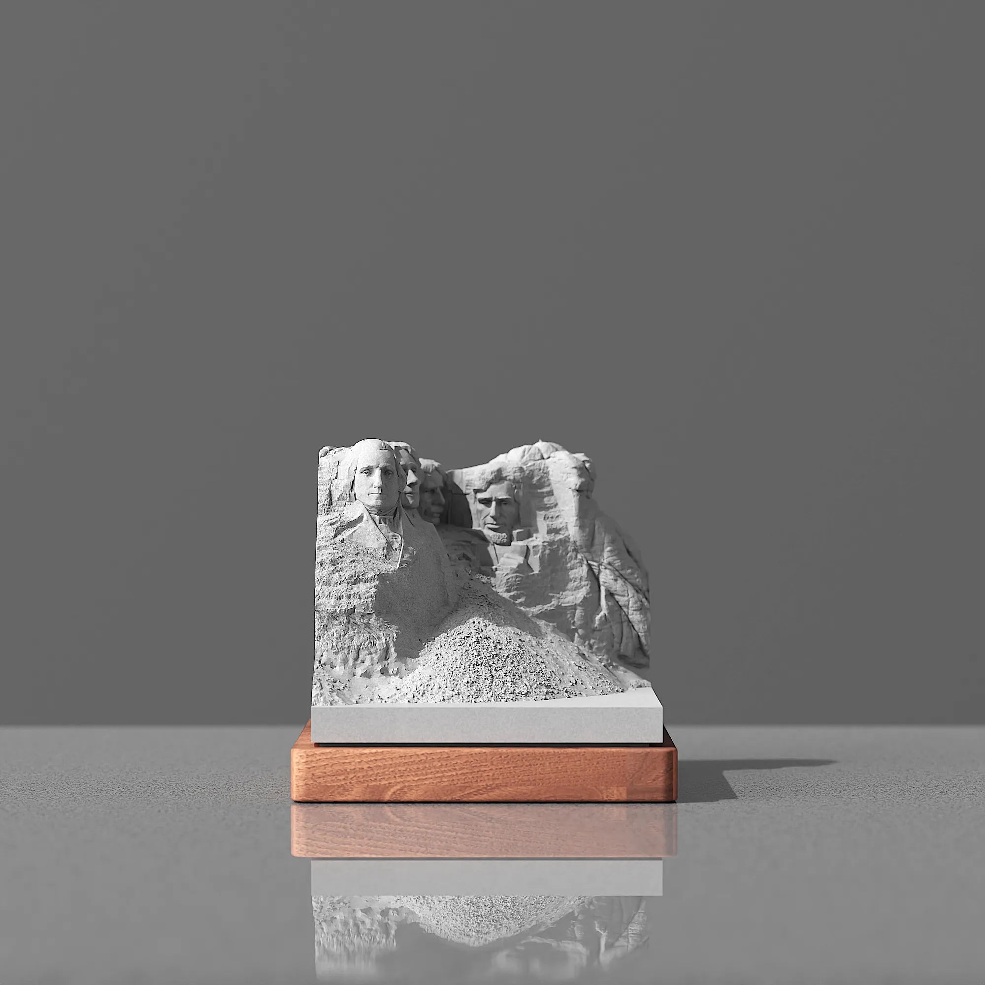 Mount Rushmore Concrete Model – Handcrafted Desk Sculpture & Personalized South Dakota Gift