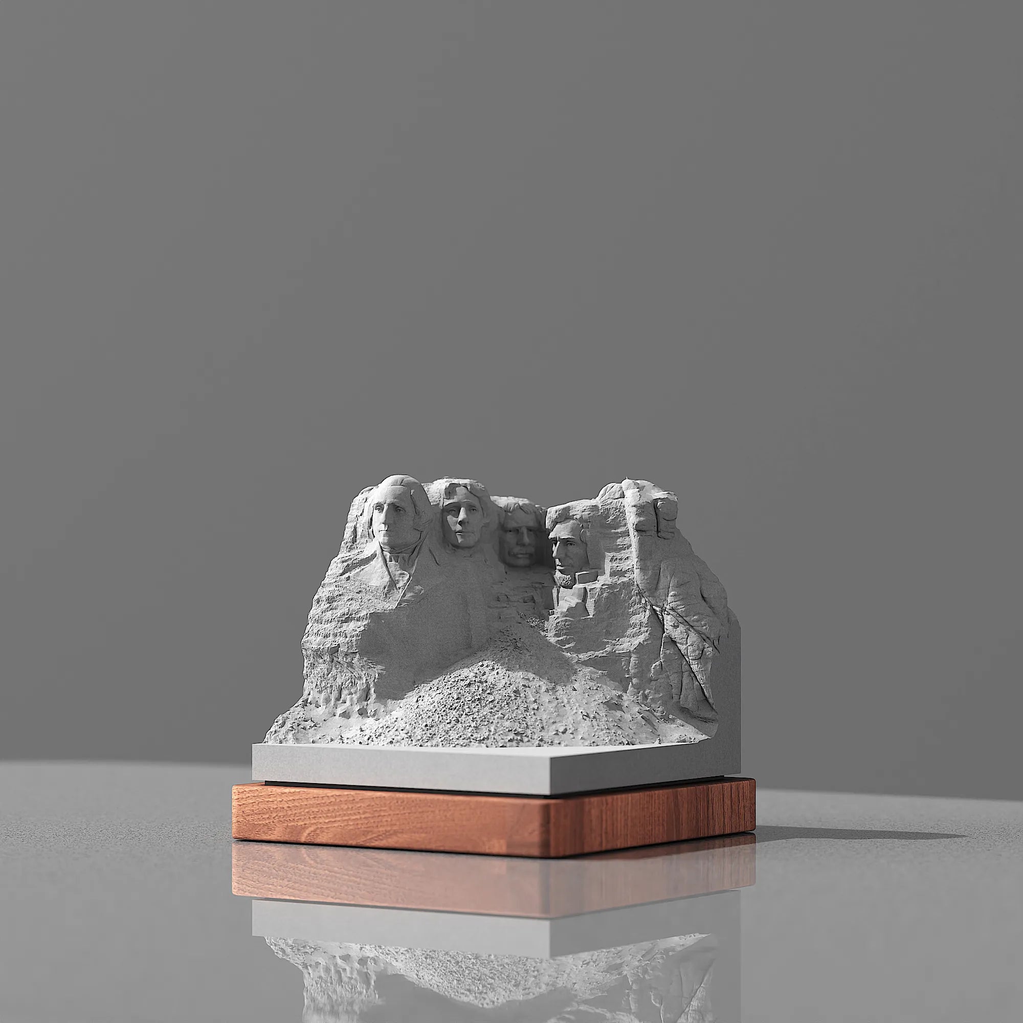 Mount Rushmore Concrete Model – Handcrafted Desk Sculpture & Personalized South Dakota Gift