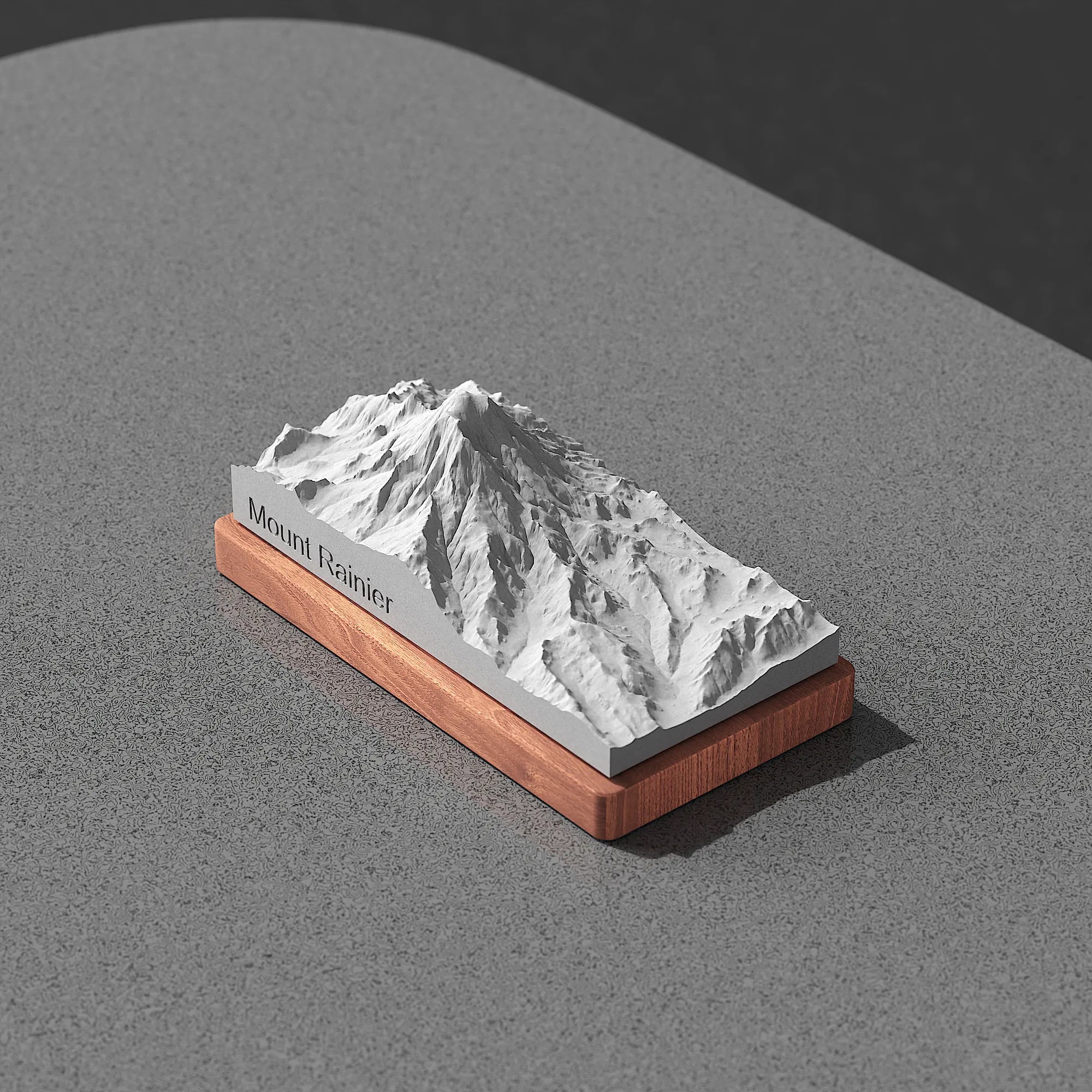 Mount Rainier – architectural model concrete, shadow detail